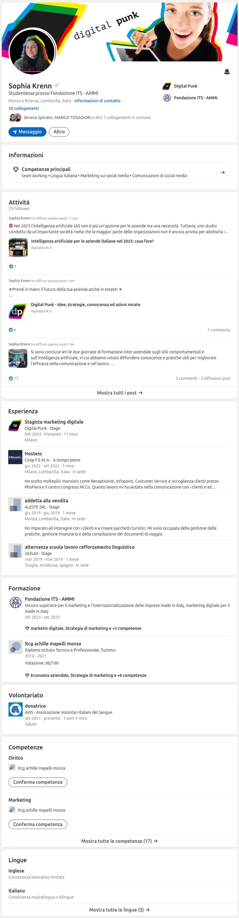 sophia krenn linkedin